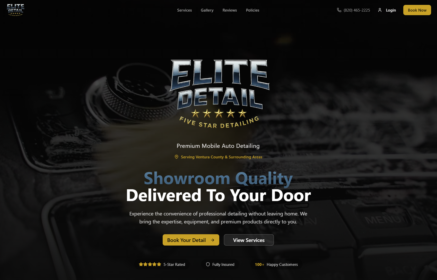 Elite Detail 805 - Premium Auto Detailing Website